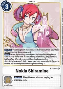 Nokia Shiramine (BT5-092) - Battle Of Omni (Rare) [BT-05-BT5-092]