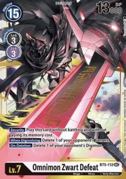 Omnimon Zwart Defeat (BT5-112) (V.1) - Battle Of Omni (Secret Rare) [BT-05-BT5-112]