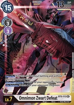 Omnimon Zwart Defeat (BT5-112) (V.2) - Battle Of Omni (Alternative Art) [BT-05-BT5-112]