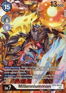 Millenniummon (BT2-083) - Promos: Double Diamond (Alternative Art) [BT-06P-BT2-083]