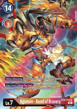 Agumon - Bond of Bravery (BT6-018) (V.2) - Double Diamond (Alternative Art) [BT-06-BT6-018]