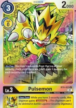 Pulsemon (BT6-033) (V.1) - Double Diamond (Rare) [BT-06-BT6-033]