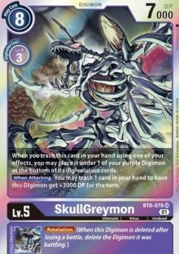 SkullGreymon (BT6-078) (V.1) - Double Diamond (Super Rare) [BT-06-BT6-078]