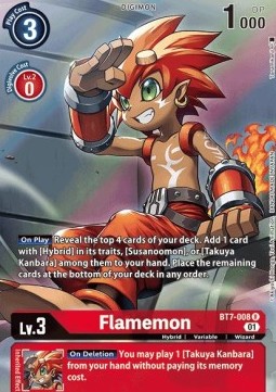 Flamemon (BT7-008) (V.2) - Next Adventure (Alternative Art) [BT-07-BT7-008]