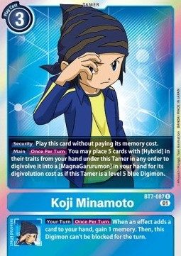 Koji Minamoto (BT7-087) - Next Adventure (Rare) [BT-07-BT7-087]