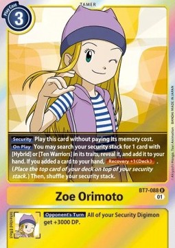 Zoe Orimoto (BT7-088) - Next Adventure (Rare) [BT-07-BT7-088]