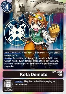 Kota Domoto (BT7-090) - Next Adventure (Rare) [BT-07-BT7-090]