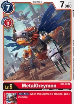 MetalGreymon (ST1-09) - Starter Deck: Gaia Red (Rare) [ST-1-ST1-09]