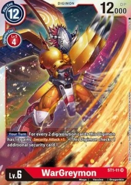 WarGreymon (ST1-11) - Starter Deck: Gaia Red (Super Rare) [ST-1-ST1-11]