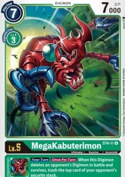 MegaKabuterimon (ST4-11) - Starter Deck: Giga Green (Rare) [ST-4-ST4-11]