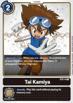 Tai Kamiya (ST5-14) - Starter Deck: Machine Black (Rare) [ST-5-ST5-14]
