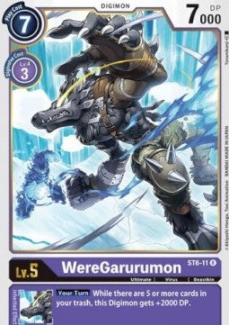 WereGarurumon (ST6-11) - Starter Deck: Venomous Violet (Rare) [ST-6-ST6-11]