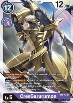 CresGarurumon (ST6-13) - Starter Deck: Venomous Violet (Super Rare) [ST-6-ST6-13]