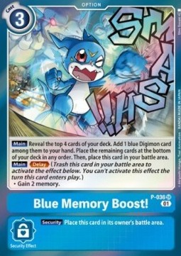 Blue Memory Boost! (P-036) (V.1) - Promos (Promo) [P-P-036]