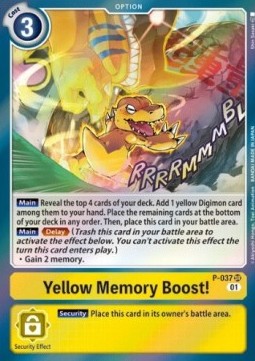 Yellow Memory Boost! (P-037) (V.1) - Promos (Promo) [P-P-037]