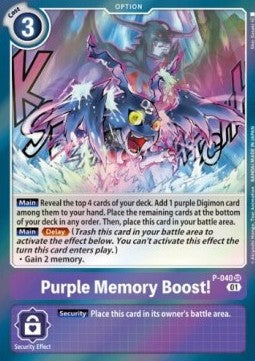 Purple Memory Boost! (P-040) (V.1) - Promos (Promo) [P-P-040]