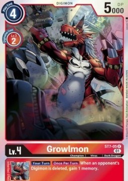 Growlmon (ST7-05) - Starter Deck: Gallantmon (Rare) [ST-7-ST7-05]
