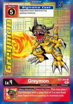 Greymon (EX1-004) (V.2) - Classic Collection (Alternative Art) [EX-01-EX1-004]