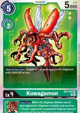 Kuwagamon (EX1-037) (V.1) - Classic Collection (Rare) [EX-01-EX1-037]