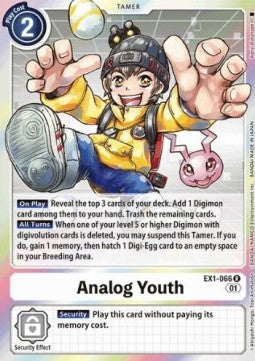 Analog Youth (EX1-066) (V.1) - Classic Collection (Rare) [EX-01-EX1-066]