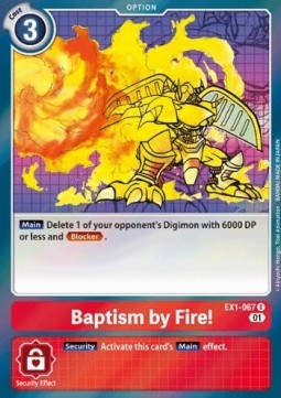 Baptism of Flames! (EX1-067) - Classic Collection (Rare) [EX-01-EX1-067]