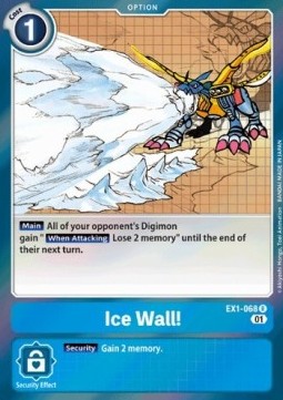 Ice Wall! (EX1-068) - Classic Collection (Rare) [EX-01-EX1-068]
