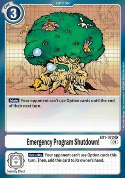 Emergency Program Halt! (EX1-072) - Classic Collection (Rare) [EX-01-EX1-072]
