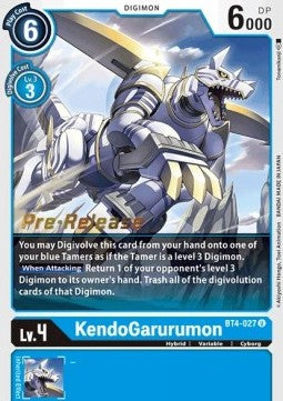 KendoGarurumon (BT4-027) - Promos: Great Legend (Uncommon) [BT-04P-BT4-027]