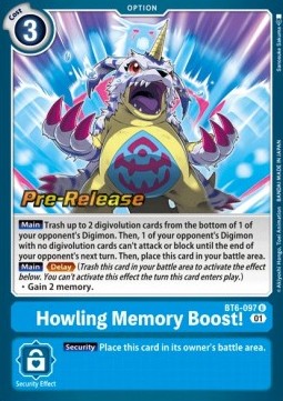Howling Memory Boost! (BT6-097) - Promos: Double Diamond (Uncommon) [BT-06P-BT6-097]