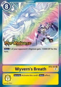 Wyvern's Breath (BT6-101) - Promos: Double Diamond (Rare) [BT-06P-BT6-101]