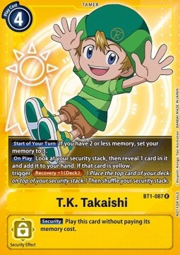 T.K. Takaishi (BT1-087) - Official Tournament Pack Events (Alternative Art) [OTPE-BT1-087]