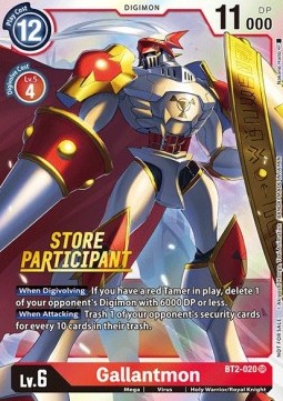 Gallantmon (BT2-020) (V.1) - Store Championships Promos (Alternative Art) [SCP-BT2-020]