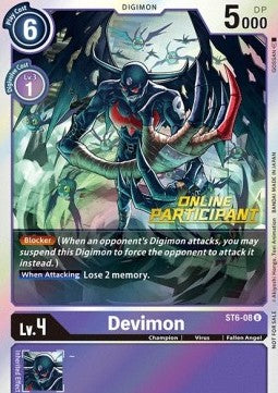 Devimon (ST6-08) (V.1) - Online Regional Promos (Alternative Art) [ORP-ST6-08]