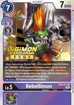 Rebellimon (BT6-077) - Digimon Card Game Fest (Rare) [DCGF-BT6-077]