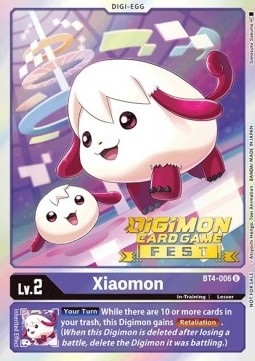 Xiaomon (BT4-006) - Digimon Card Game Fest (Uncommon) [DCGF-BT4-006]