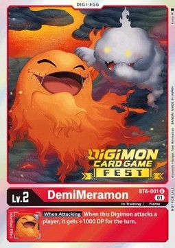 DemiMeramon (BT6-001) - Digimon Card Game Fest (Uncommon) [DCGF-BT6-001]
