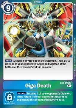 Giga Death (BT8-099) - New Awakening (Rare) [BT-08-099]