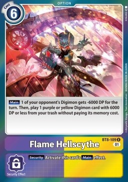 Flame Hellscythe (BT8-109) - New Awakening (Rare) [BT-08-109]