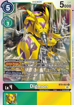 Digmon (BT8-051) (V.1) - New Awakening (Rare) [BT-08-051]