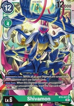 Shivamon (BT8-057) (V.1) - New Awakening (Super Rare) [BT-08-057]