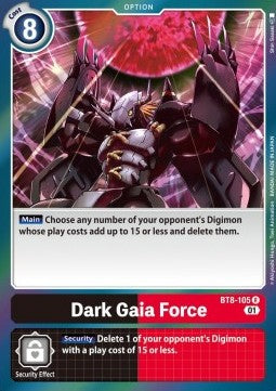 Dark Gaia Force (BT8-105) - New Awakening (Rare) [BT-08-105]