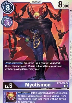 Myotismon (BT8-080) - New Awakening (Rare) [BT-08-080]