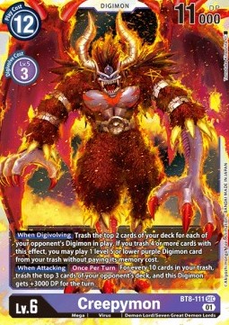 Creepymon (BT8-111) (V.1) - New Awakening (Secret Rare) [BT-08-111]