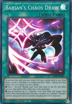 Barian's Chaos Draw - Legendary Duelists: Duels From the Deep (Super Rare) [LED9-005]