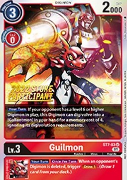 Guilmon (ST7-03) (V.1) - Championship 2022 Promos (Alternative Art) [CP22-ST7-03]