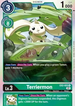 Terriermon (EX2-025) (V.1) - Digital Hazard (Rare) [EX-02-025]