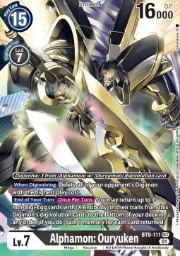 Alphamon: Ouryuken (BT9-111) (V.1) - X Record (Secret Rare) [BT-09-111]
