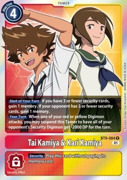 Tai Kamiya & Kari Kamiya (BT9-084) - X Record (Rare) [BT-09-084]