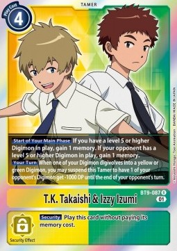 T.K. Takaishi & Izzy Izumi (BT9-087) - X Record (Rare) [BT-09-087]