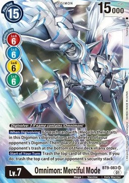 Omnimon: Merciful Mode (BT9-083) (V.1) - X Record (Super Rare) [BT-09-083]
